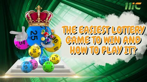 easiest lottery game to win.